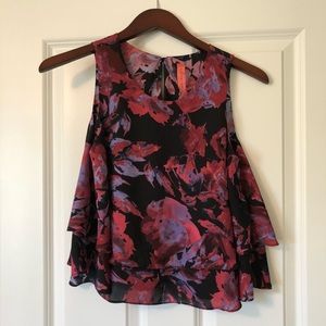 Eight-Sixty Floral Tank, Size Small